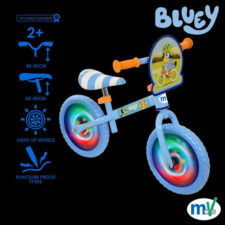 Bluey 12" Balance Bike with Light up Wheels - BIKES - CHILDRENS - Beattys of Loughrea