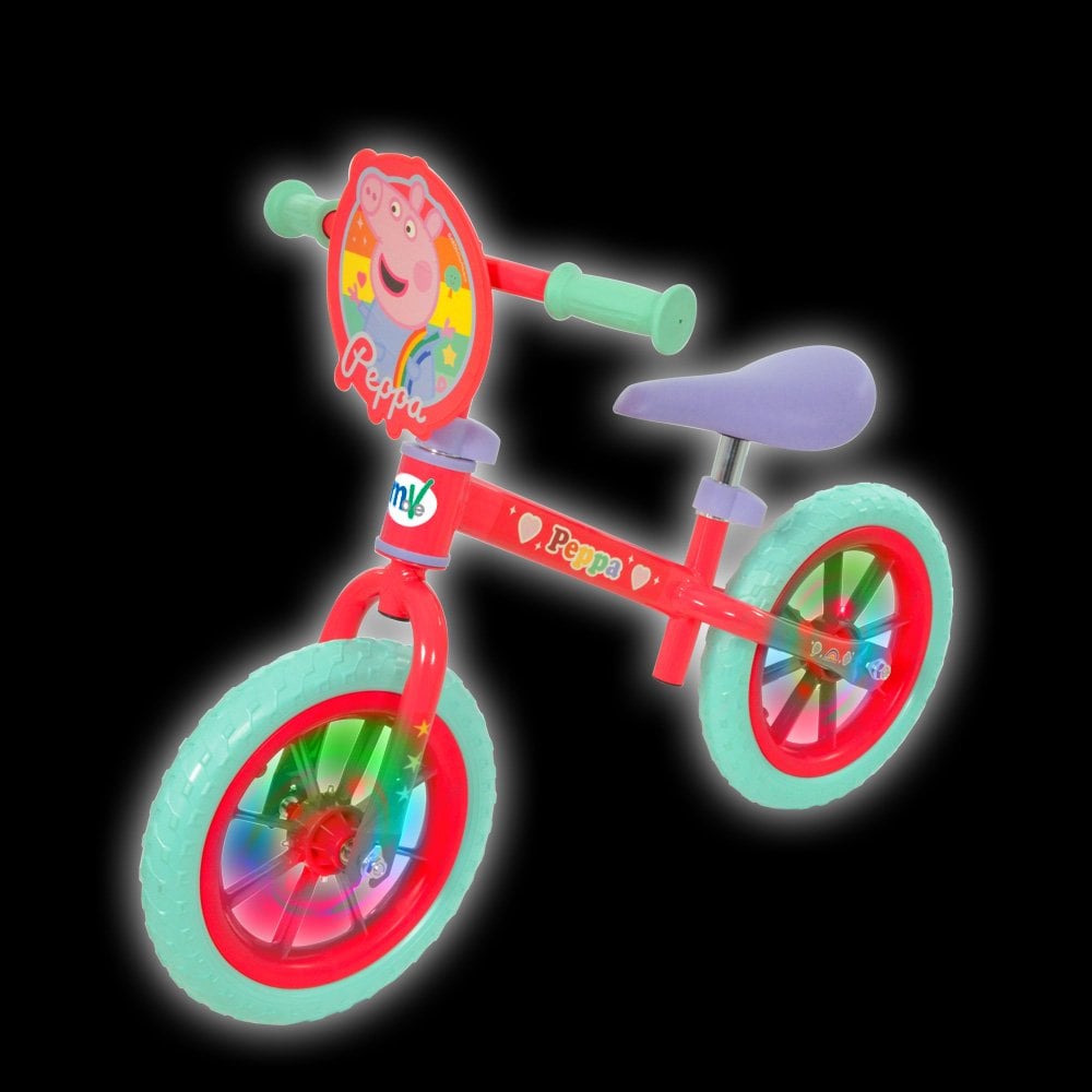 Peppa Pig 12" Balance Bike with Light up Wheels - BIKES - CHILDRENS - Beattys of Loughrea