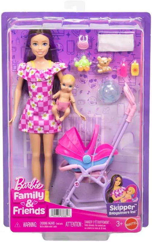 Barbie Family & Friends Skipper Babysitters Inc Stroller Playset - BARBIE - Beattys of Loughrea