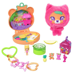 Polly Pocket Micro Plush Buddies Compact: Bear - DOLLS - Beattys of Loughrea