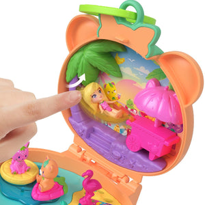 Polly Pocket Micro Plush Buddies Compact: Bear - DOLLS - Beattys of Loughrea