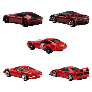 Hot Wheels Ferrari 5-Pack Die-Cast Cars, 1:64 Scale
