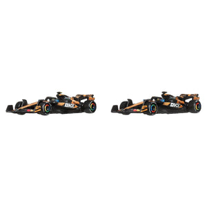 Hot Wheels Premium Formula 1 2-Pack: McLaren Formula 1 Team (Piastri & Norris) - CARS/GARAGE/TRAINS - Beattys of Loughrea