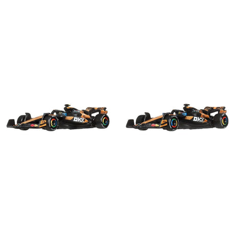 Hot Wheels Premium Formula 1 2-Pack: McLaren Formula 1 Team (Piastri & Norris) - CARS/GARAGE/TRAINS - Beattys of Loughrea