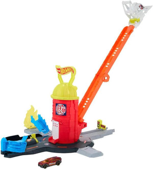 Hot Wheels City Super Fire Station Rescue - CARS/GARAGE/TRAINS - Beattys of Loughrea