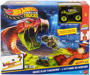 Hot Wheels Monster Trucks Snake Slam Takedown Playset - CARS/GARAGE/TRAINS - Beattys of Loughrea