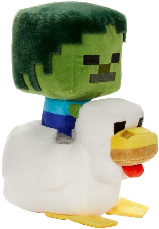Minecraft 8 Inch Deluxe Plush Chicken Jockey - A/M, TRANSFORMERS - Beattys of Loughrea