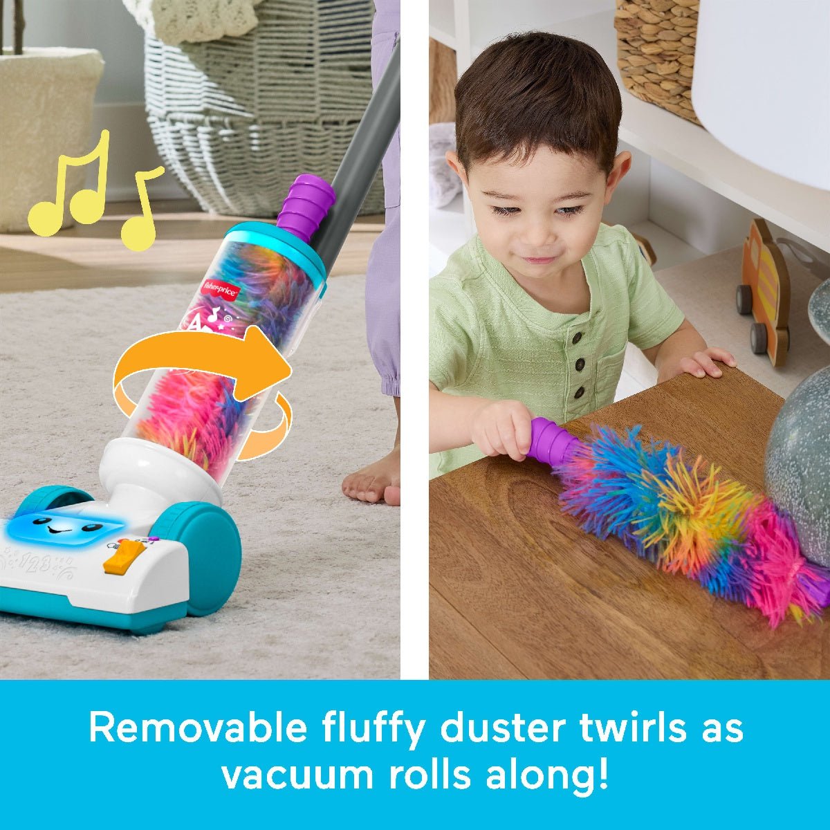 Fisher-Price Laugh & Learn 2-in-1 Vacuum - BABY TOYS - Beattys of Loughrea