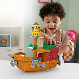 Fisher-Price Little People Super Mario Bowser's Airship & Figure Set - BABY TOYS - Beattys of Loughrea