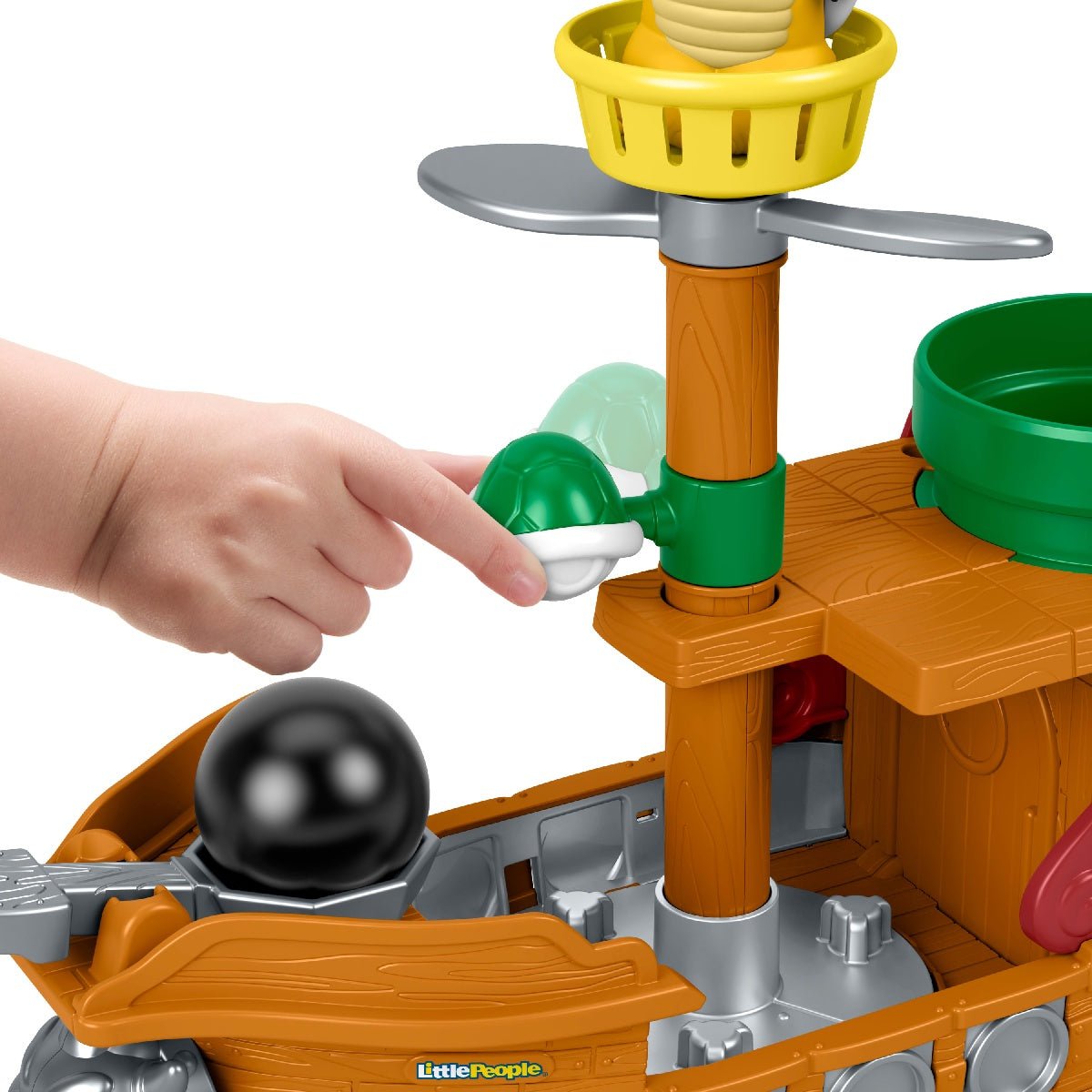 Fisher-Price Little People Super Mario Bowser's Airship & Figure Set - BABY TOYS - Beattys of Loughrea