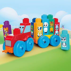 MEGA BLOKS First Builders Build & Match Animal Tractor (30 Pieces) - CONSTRUCTION - LEGO/KNEX ETC - Beattys of Loughrea