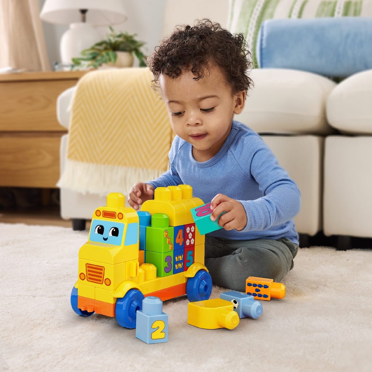 MEGA BLOKS First Builders Build & Count Bus (45 Pieces) - CONSTRUCTION - LEGO/KNEX ETC - Beattys of Loughrea