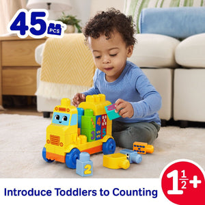 MEGA BLOKS First Builders Build & Count Bus (45 Pieces) - CONSTRUCTION - LEGO/KNEX ETC - Beattys of Loughrea