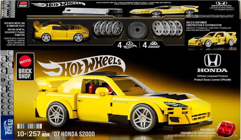 Mattel Brick Shop Hot Wheels Speed: Honda S2000 - CONSTRUCTION - LEGO/KNEX ETC - Beattys of Loughrea