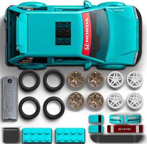 Mattel Brick Shop Hot Wheels Speed: Custom 90 Honda Civic EF - CONSTRUCTION - LEGO/KNEX ETC - Beattys of Loughrea