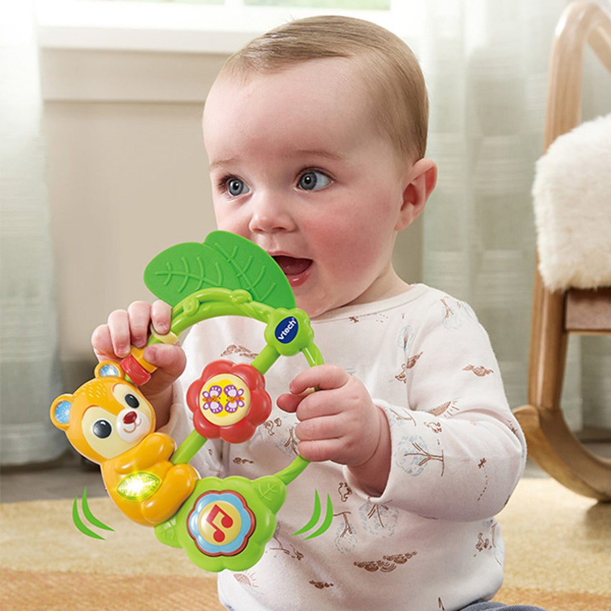 VTech Shaking Sounds Bear Rattle - VTECH/EDUCATIONAL - Beattys of Loughrea