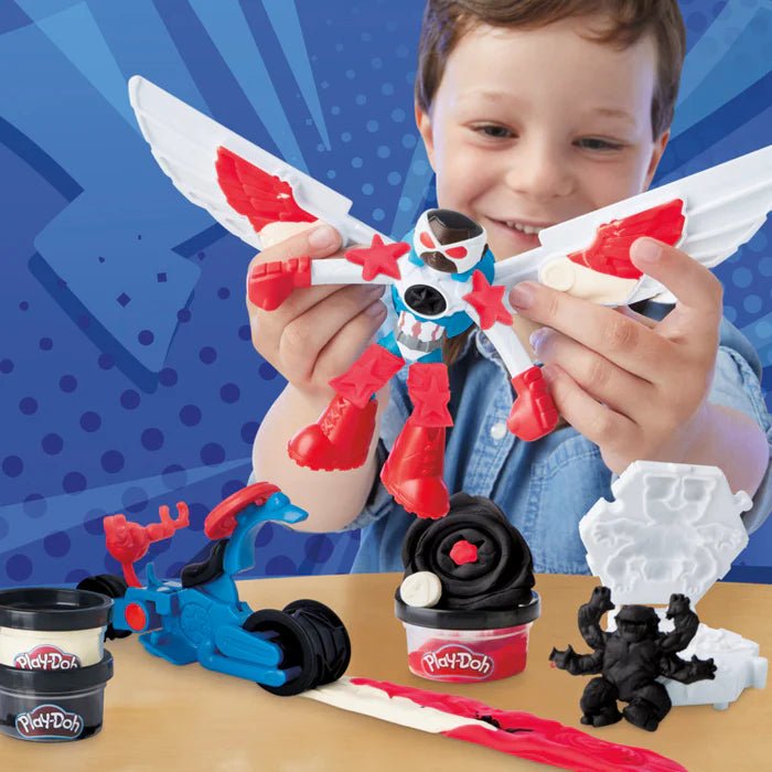 PlayDoh Marvel Playset Captain America Moto - Slicer - ART & CRAFT/MAGIC/AIRFIX - Beattys of Loughrea