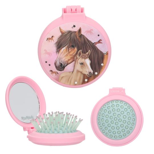 Miss Melody Folding Hairbrush Assorted Styles - JEWELLERY / HAIR ACCS - Beattys of Loughrea