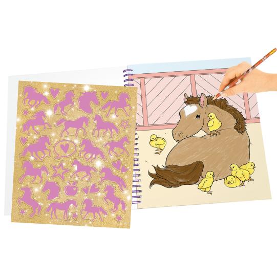 Miss Melody Colouring Book with Sequins - BOOKS - Beattys of Loughrea