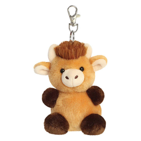 Palm Pals 4" Hubert Highland Cow Clip - On - SOFT TOYS - Beattys of Loughrea
