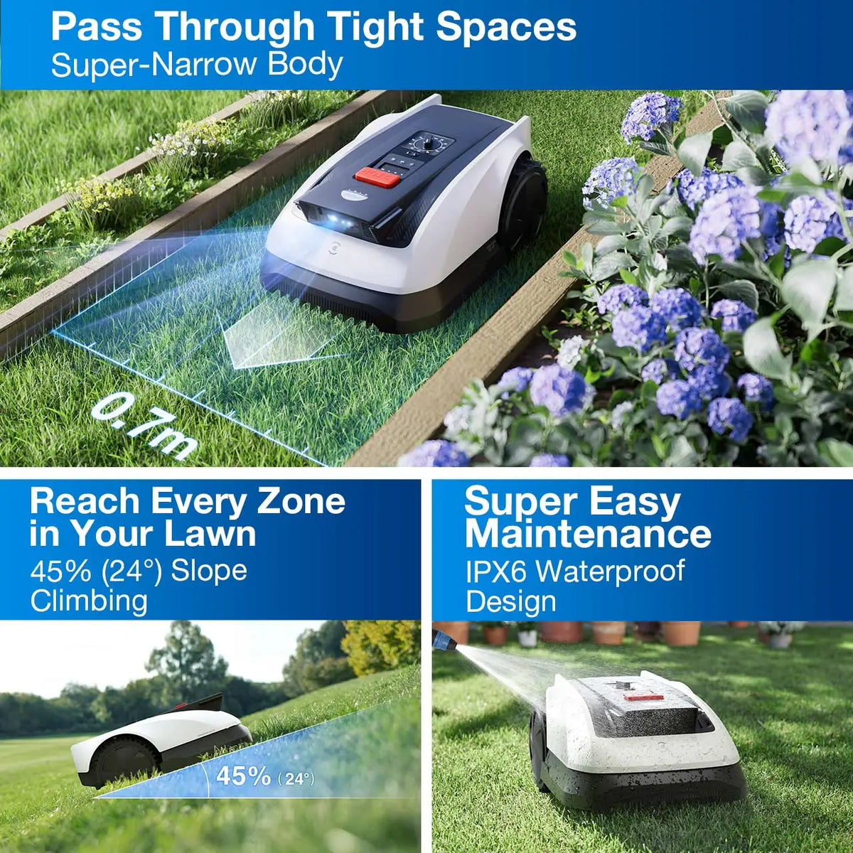 Ecovacs GOAT O800 RTK - Robotic Lawn Mower - ROBOT MOWERS - Beattys of Loughrea