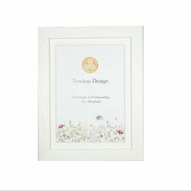 Edge White 5x7 Frame - PHOTO FRAMES - PLATED, GILT, STONE - Beattys of Loughrea