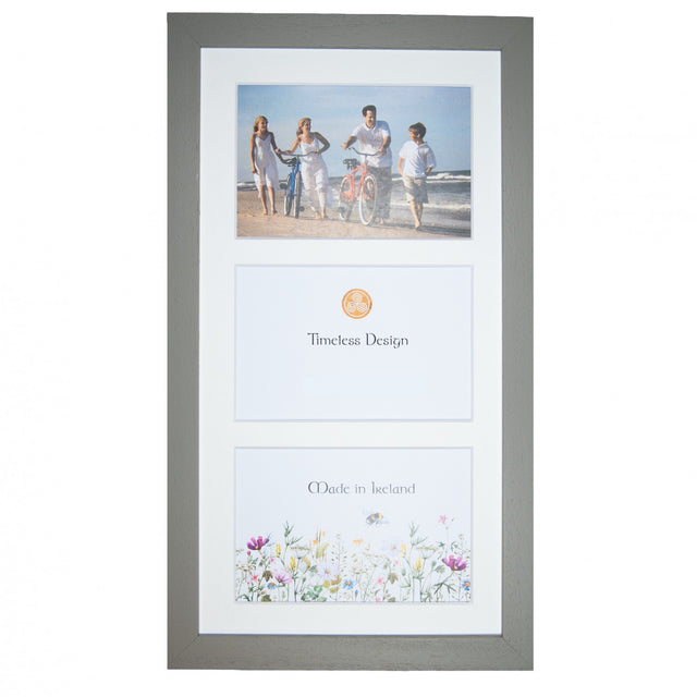 Multi Grey (6x4) × 3 Frame - PHOTO FRAMES - PLATED, GILT, STONE - Beattys of Loughrea