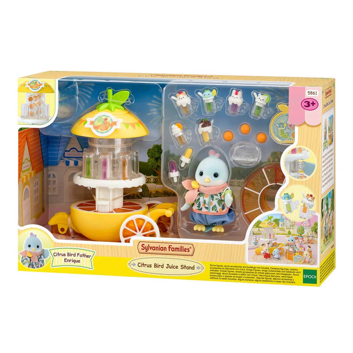 Sylvanian Citrus Bird Juice Stand - SYLVANIAN / BEANIE BABIES - Beattys of Loughrea