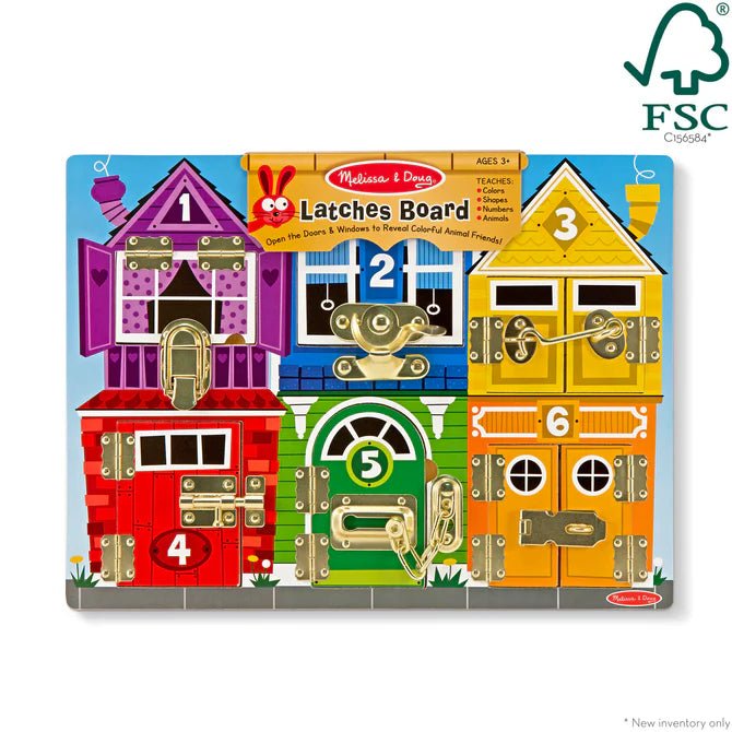 Wooden Latches Board - BABY TOYS - Beattys of Loughrea