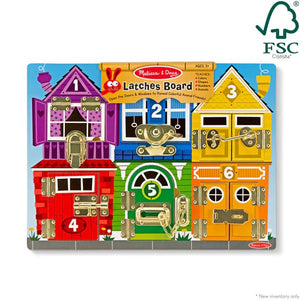 Wooden Latches Board - BABY TOYS - Beattys of Loughrea