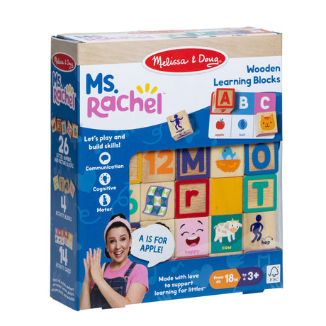 Ms Rachel Wooden Learning Blocks - BABY TOYS - Beattys of Loughrea