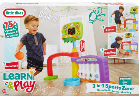 Little Tikes 3 - in - 1 Sports Zone - SWINGS/SLIDE OUTDOOR GAMES - Beattys of Loughrea