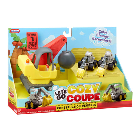 Little Tikes Lets Go Cozy Coupe 3pk Construction Vehicles - BABY TOYS - Beattys of Loughrea