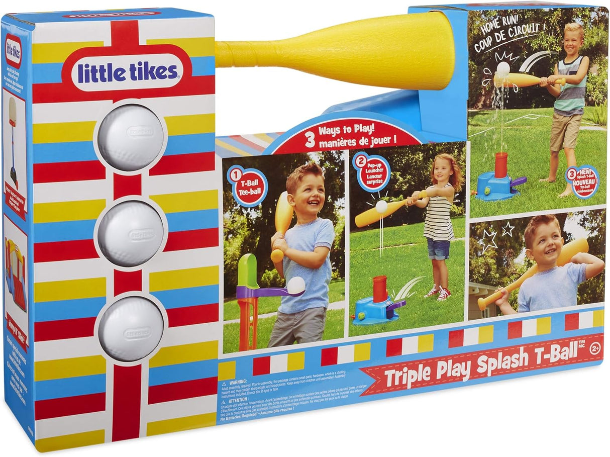 Little Tikes Triple Play Splash T - Ball Set - SWINGS/SLIDE OUTDOOR GAMES - Beattys of Loughrea