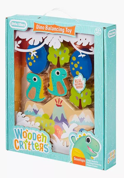 Wooden Critters Balancing Toy - Dino - BABY TOYS - Beattys of Loughrea