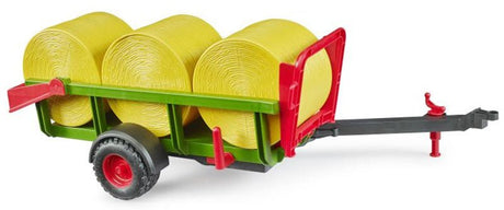 Bruder Self Loading Bale Trailer with 3 Round Bales - FARMS/TRACTORS/BUILDING - Beattys of Loughrea