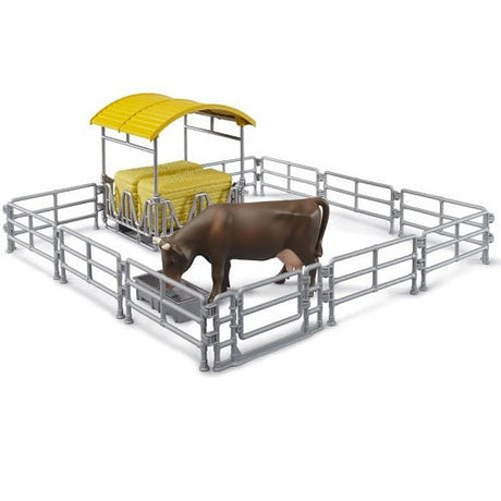 Bruder Hay Rack with Fences, Cow and Trough - FARMS/TRACTORS/BUILDING - Beattys of Loughrea