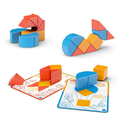 Geomag Magicube Blocks and Cards 16 Piece Set - CONSTRUCTION - LEGO/KNEX ETC - Beattys of Loughrea