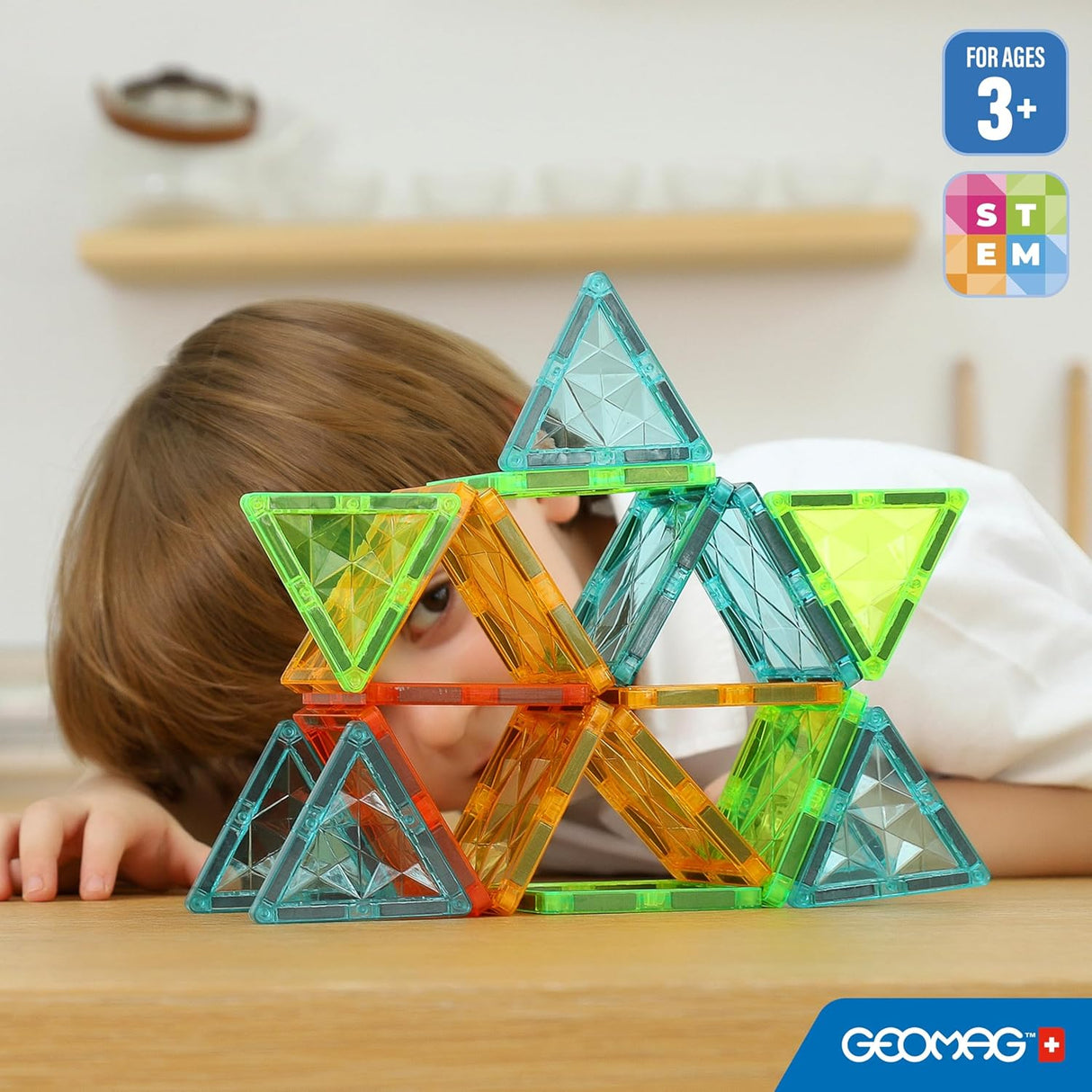 Geomag Magnetic Tiles Gems 60 Pieces - CONSTRUCTION - LEGO/KNEX ETC - Beattys of Loughrea