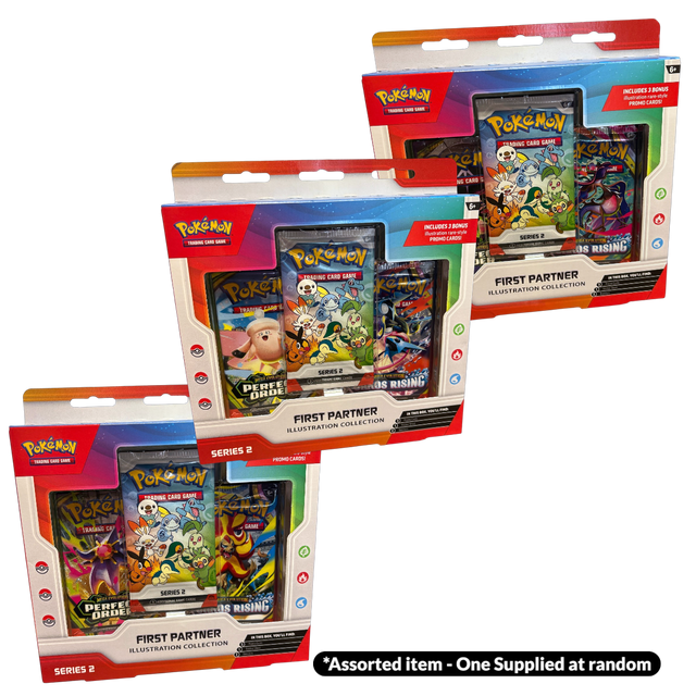 Pokémon TCG: First Partner Illustration Collection Series 2 Assorted - One Supplied* - HALLOWEEN, PKT MONEY, JOKE - Beattys of Loughrea