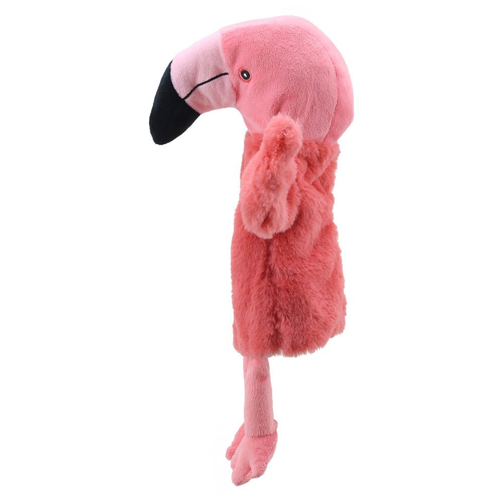 The Puppet Company Flamingo Eco Puppet Buddy - SOFT TOYS - Beattys of Loughrea