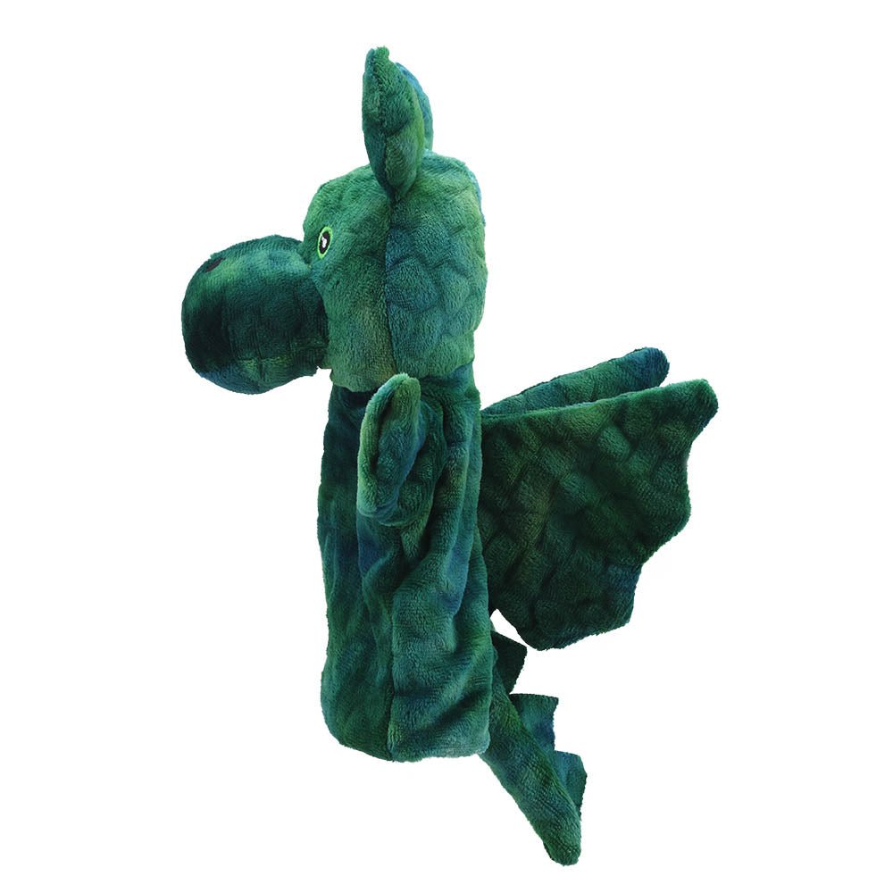 The Puppet Company Green Dragon Eco Puppet Buddy - SOFT TOYS - Beattys of Loughrea