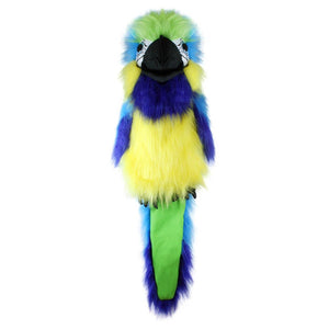 The Puppet Company Blue And Gold Macaw Large Bird Hand Puppet - SOFT TOYS - Beattys of Loughrea