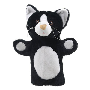 The Puppet Company Black And White Cat Eco Puppet Buddy - SOFT TOYS - Beattys of Loughrea