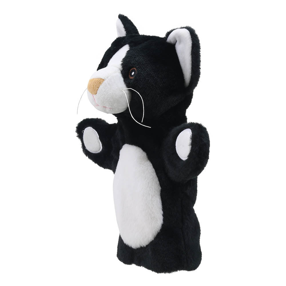 The Puppet Company Black And White Cat Eco Puppet Buddy - SOFT TOYS - Beattys of Loughrea