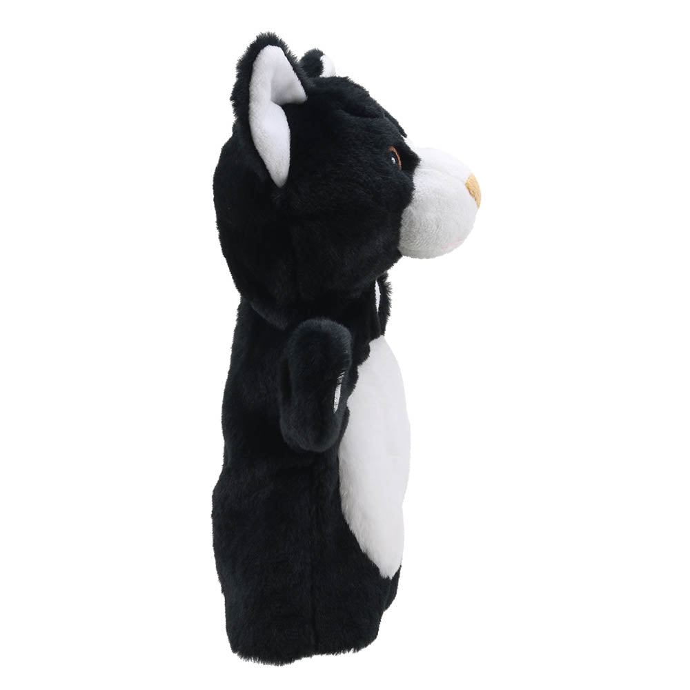 The Puppet Company Black And White Cat Eco Puppet Buddy - SOFT TOYS - Beattys of Loughrea