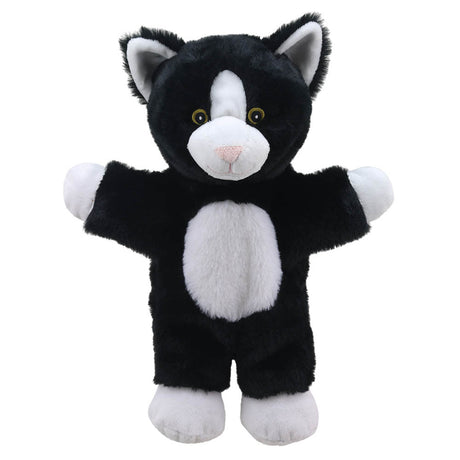 The Puppet Company Black And White Cat Eco Walking Puppet - SOFT TOYS - Beattys of Loughrea