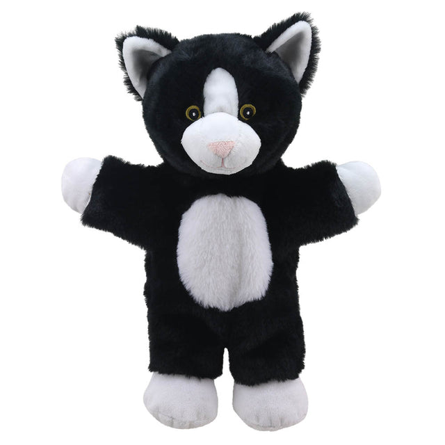 The Puppet Company Black And White Cat Eco Walking Puppet - SOFT TOYS - Beattys of Loughrea