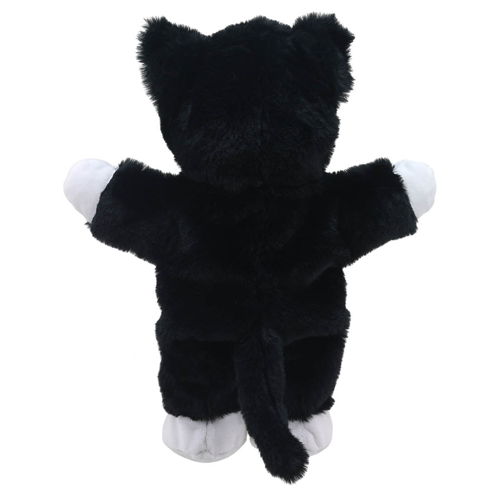 The Puppet Company Black And White Cat Eco Walking Puppet - SOFT TOYS - Beattys of Loughrea