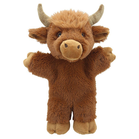 The Puppet Company Highland Cow Eco Walking Puppet - SOFT TOYS - Beattys of Loughrea